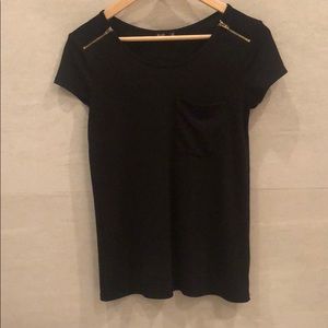 Express Dressy Black Tee